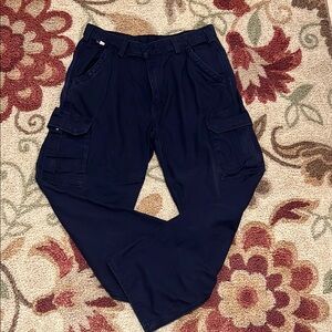 Men's Blue Carhartt FR Cargo Pants size 38x30